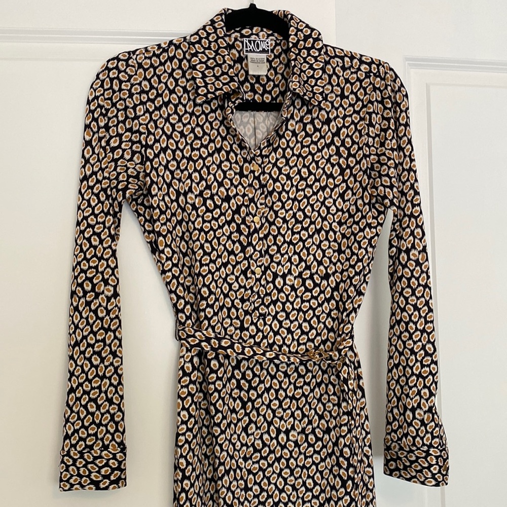 Diane von Furstenberg shirt dress.
